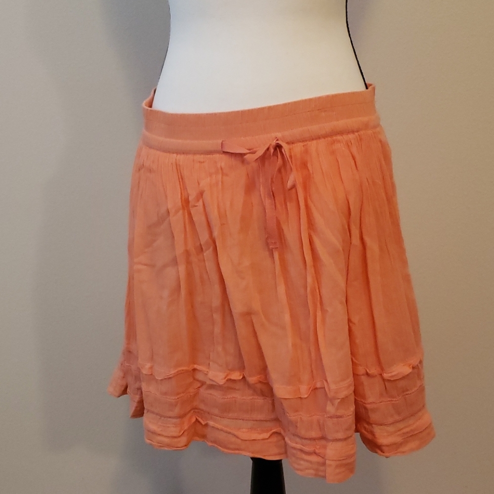 Orange Old Navy Adjustable Waist Skirt